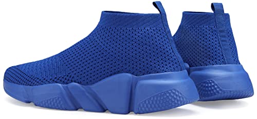 Image of Santiro Mens Walking Shoes Breathable Knit Slip On Sneakers Lightweight Athletic Gym Shoes
