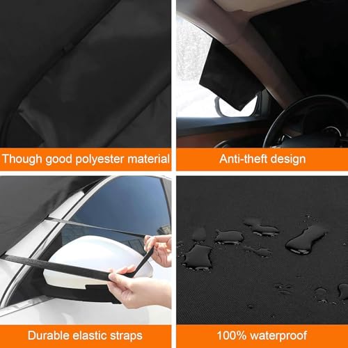 Protège pare-brise givre pour nuits enneigées Mazda 3 6 - 5