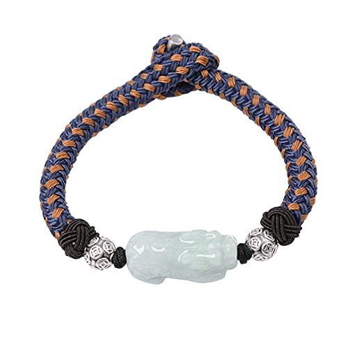 Bracelet en jade GXNRHG cadeau idéal fait main pour homme et femme