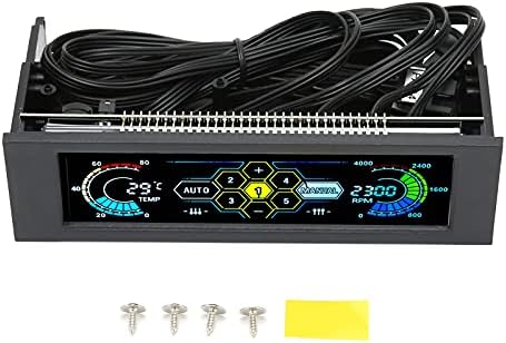 Computer Fan Controller, RGB LCD Display Fan Speed Controller with ...