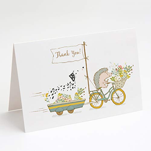Caroline's Treasures LGA1043GCA7P Greeting Cards and Envelopes Pack of 8, Blank Cards with Envelopes Whimsical A7 Size 5x7 Blank Greeting Cards,