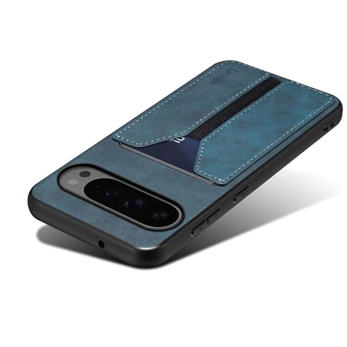 Coque Google Pixel 10 Pro XL étui portefeuille protection mince bleu