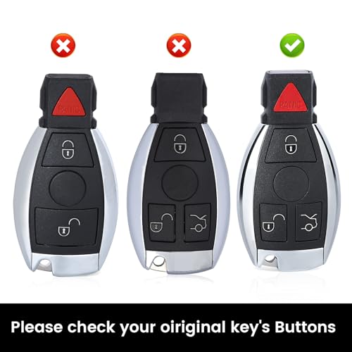 Beefunny 315MHz Smart 3+1 4 Button Replacement Remote Key Fob for Mercedes-Benz Support NEC & BGA 2000-2014, 705 Moto (2) by Beefunny - Image 5