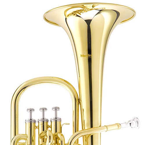 Mendini E Flat Alto Horn with Stainless Steel Pistons, Lacquered