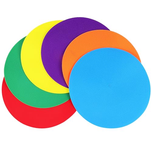Marqueurs de sol antidérapants et incassables en TPE coloré pour terrain de sport