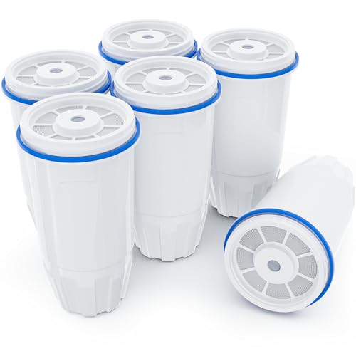Water Filter Replacement Fit for Zero Pitcher and Dispensers ZR-001 ZR-004 ZR-017 ZS-008, Removes TDS for Pure Taste, 5-Stage Filtration System to Reduce Lead, Chlorine & PFOA/PFOS, 6 Pack, by NUTTUTO by NUTTUTO - Used condition - US$23.28