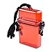 Waterproof Sport Case with Lanyard, Sealed Dry Box for Kayaking, Rafting, Swimming, and Outdoor Activities, Grey, Red, Blue, or Transparent(red)