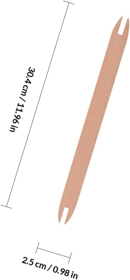 DIY Wooden Shuttle Weaving Stick Large Knitting Tool for Sweater Scarf and Tapestry Crafts and Accessories for Handmade Projects