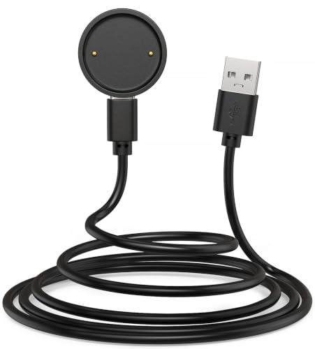 Yaekea USB�[�d�P�[�u�� Amazfit Bip 6/Active 2�[�d��Ή� �����p���C�X�}�[�g�E�H�b�`�[�d�P�[�u���R�[�h Amazfit Accessories�p-3.3�t�B�[�g