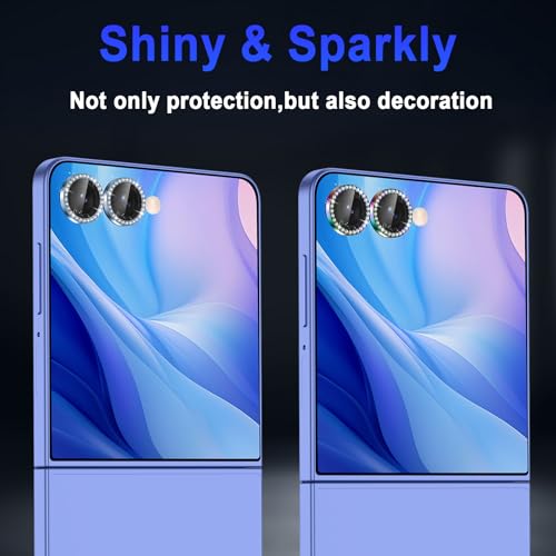 Casetego for Galaxy Z Flip 7 Camera Lens Protector,9H Hardness,Scratch Resistant,Ultra-thin Tempered Glass,Metal Individual Camera Cover for Samsung Galaxy Z Flip 7,Case Friendly,Shiny Colorful by Casetego - Used condition - Image 7