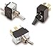Carling Technologies - Carling Technologies - Metal Bat Style Toggle Switch, Dp, On-None-Off, .250 Tab Terminations, 20A 250Vac