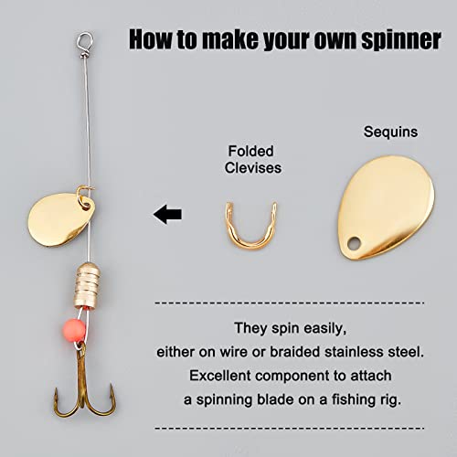 Leurres de pêche acier au carbone SUPERFINDINGS accessoires montage laiton