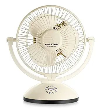 Polstar Tik-Tik 150mm High Speed All Purpose Fan (Ivory) With 100% Copper Motor