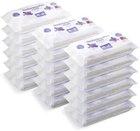 by Amazon Sensitive Baby Wipes 1008 Wipes, Unscented, 18 Packs of 56 - View 4