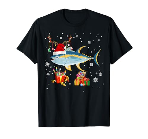 Christmas Tuna Funny Reindeer Santa Tuna Lover Gifts T-Shirt