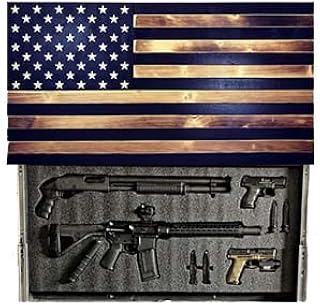 Large Concealment Flag (Black Burnt Slide up Biometric LOCK)