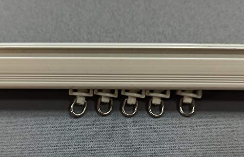 Image of FAPBADRI Runners /Sliders for M Track /Curtain Channel - Ivory Colour - 50 Pieces.