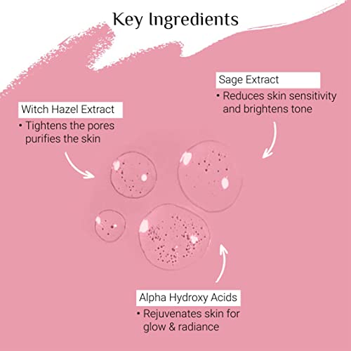 Image of Glutone Pore Tightening Toner with AHA& Witch Hazel Extract |Smoother skin Appearance, clears & tightens clogged pores |Gentle Exfoliation for Sebum & shine Control |100ml