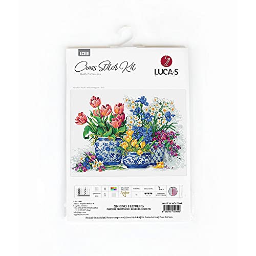 B2386 Spring Flowers - Cross Stitch Kit Luca-S #TOP1