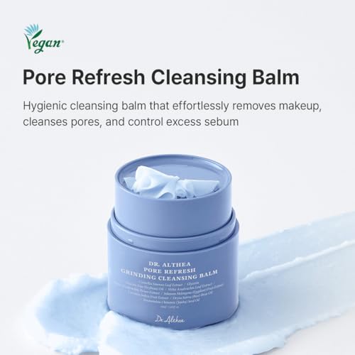 Image of Dr.Althea Pore Refresh Grinding Cleansing Balm | Pore Cleanser with Green Tea Extract | Hygenic One-Step Makeup Cleansing Cream | For All Skin Types | Korean Vegan Skin Care | 50ml