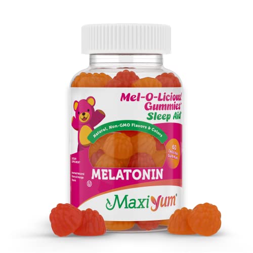 Melatonin Gummies For Kids - 1Mg Chewable Melatonin Gummy - Restful Nighttime Support Supplement - Children And Adult Melatonin Gummies 1Mg, 60 Count (60 Count, Gummies) #TOP6