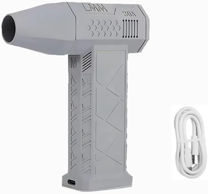 Vacuum Cleaning Set 3-in-1 USB Rechargeable Car Vacuum Cleaner Home Use Collector Automotive Cleaning Kit Compatible with(Gray)