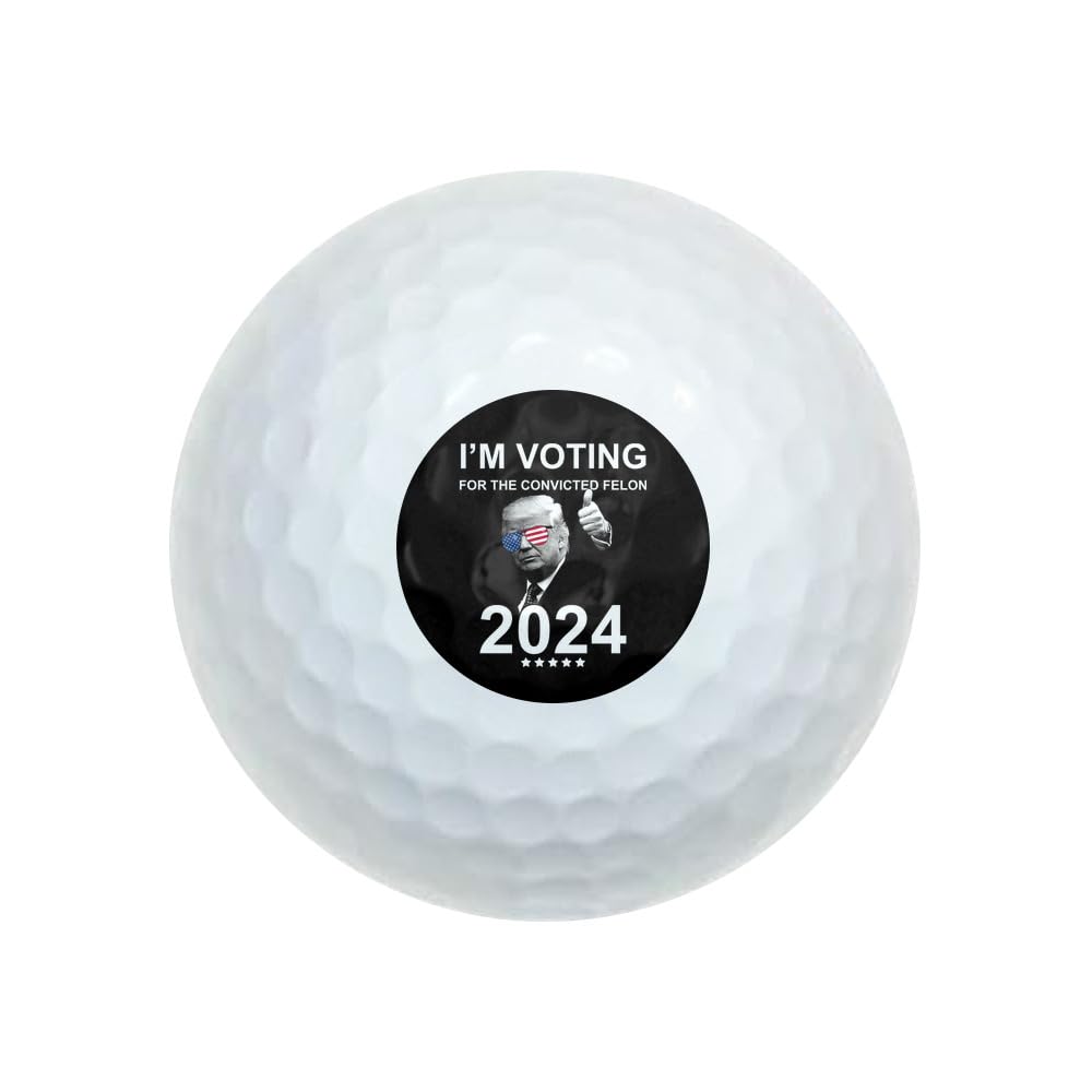 GRAPHICS & MORE I'm Voting for Convicted Felon Trump Novelty Golf Balls 3 Pack