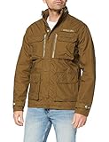 khaki jacke mit patches  Schott NYC Herren VESTE DE COMBAT RIBSTOP Jacken, Kaki, L