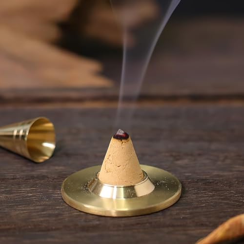 Chinese Incense Burner Kit, Copper Incense Burner Making Incense Set, Home Fragrance Accessory with Incense Mold Tools, Powder Incense Burner for Yoga Meditation Gift
