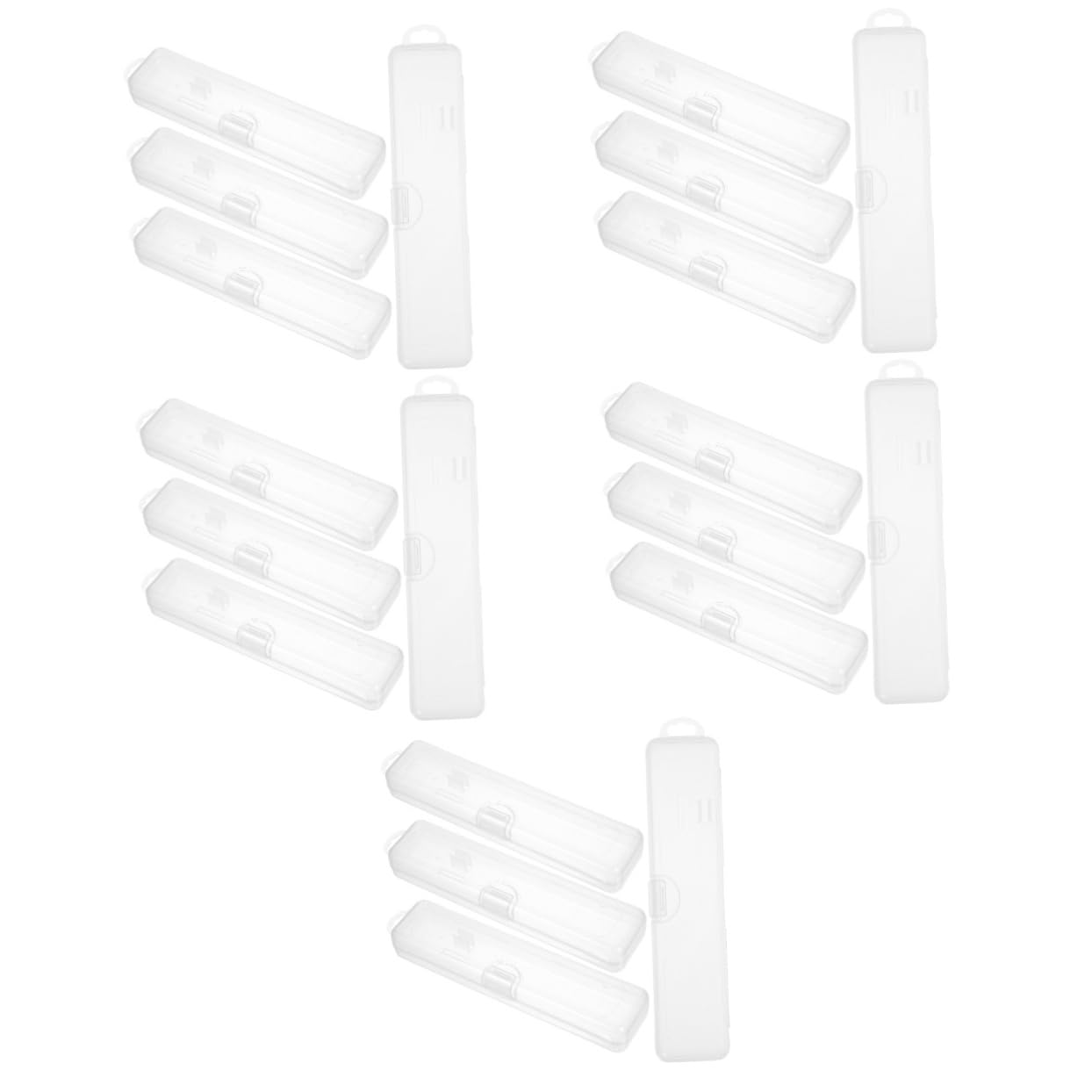 Baluue 20piezas Estuche Portátil De Para Cepillos y Pasta De Dientes Organizador De Reutilizable Para