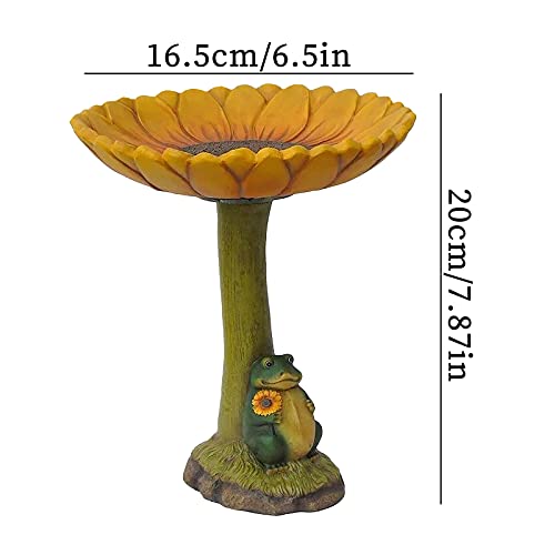 Bain d'oiseaux de jardin TEEKU vert en résine polyrésine pour cour - 7
