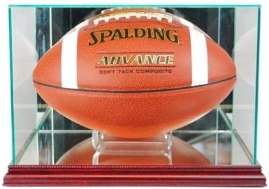 Perfect Cases FBR-C Rectangle Football Display Case, Cherry