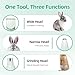 Lyrzzey Guinea Pig & Rabbit Grooming Kit 2 in 1 – Cordless Hair Clipper & Nail Grinder for Small Animals– Low-Noise Rechargeable Nail Clippers Electric - Green