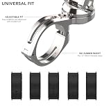 Rokform - Mobilny uchwyt na kierownicę motocykla, uchwyty na każdą kierownicę rowerową o wymiarach od 22,2 mm do 31,75 mm (7/8" - 1-1/4"), zabezpiecza telefon za pomocą Quad Tab skręcana kołyska i wbudowany uchwyt magnetyczny