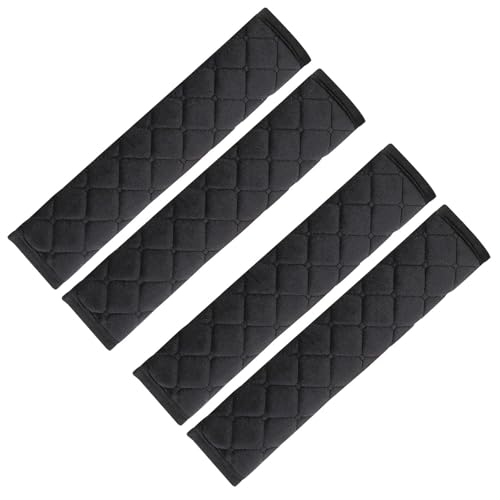 BSITSSS 4PCS Almohadillas para Cinturón de Seguridad, Almohadilla Cinturon Coche, Protector Cinturon Coche, Suave y Cómodo Funda Cinturon Coche, Almohadillas Cinturon Coche para Adulto Almohadillas