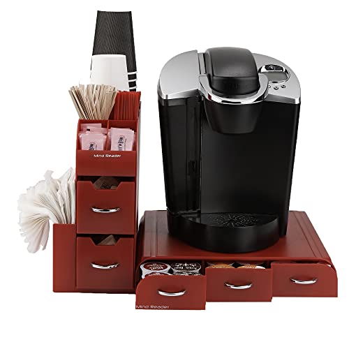Best Review Mind Reader Combine 2-Piece Single Serve Coffee Pod Drawer and Condiment Organizer Station, Red Get Popular Offer Mind Reader Combine 2-Piece Single Serve Coffee Pod Drawer and Condiment Organizer Station, Red