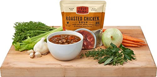 True Primal Roasted Chicken Soup 8-Pack, Ready To Eat, Gluten Free, Paleo, Pastured Chicken, Whole30, Aip, Bone Broth #TOP6