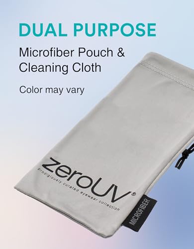 Image of zeroUV - Classic Colored Mirror Lens Square Horn Rimmed Sunglasses for Men Women