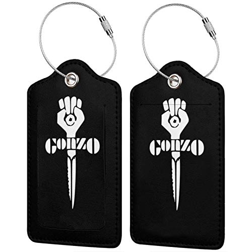 Go-Nzo Fist Casmonal Luggage Tags with Full Back Privacy Cover W/Steel Loops