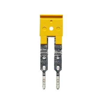 Legrand Weidmuller Terminal Block Jumper, 2Way, 5.1mm, Yellow, IDC Connector, Plastic Material
