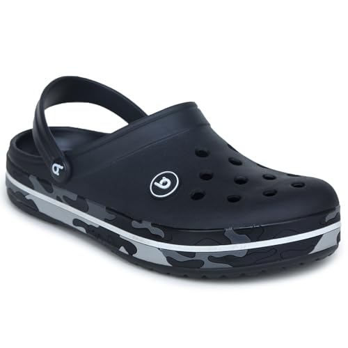 Image of KOBURG Lite Men's Super Stylish Clogs | Casual Walking Clogs | Sandals with Adjustable Back Strap for Men | Comfortable & Light Weight | Stylish & Anti-Skid | Waterproof | Gents /Boys KF-414