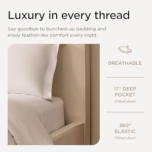 Threadmill 100 American Supima Cotton Sheets King Size 1000 Thread Count 4Pc King Size Sheets Set Smooth Sateen King Sheets Ultra Luxury Bed Sheets 17 Deep Pocket King Sheet Set White Sheets
