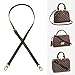 BMBMLV Vachetta Leather Strap Adjustable Crossbody Strap for Small Bags Pochette Mini NM Eva Favorite PM MM Nano Speedy(Coffee Leather)