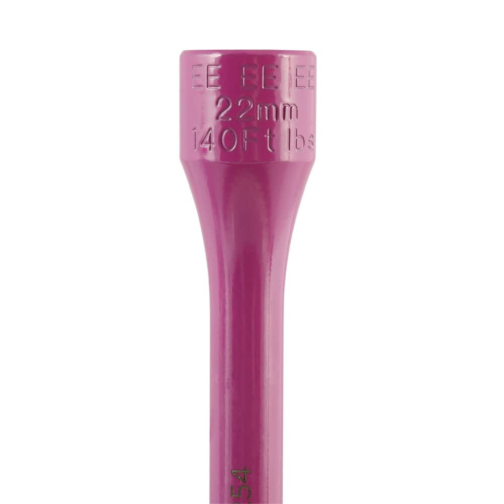AFF Torque Limited Socket, 1/2" Drive, 22mm, 140 ft/lbs, Safety Purple, 40254