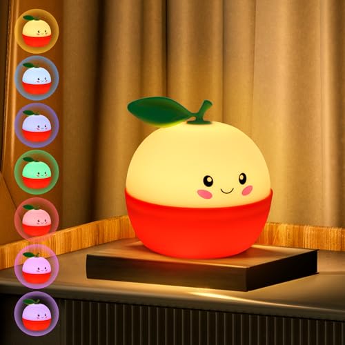 AQXONG Luz Nocturna Infantil Naranja Luz