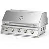 Hygrill 40 inch built in grill stainless steel 5 burner grill head for outdoor kitchen liquid propane  urban country home decor