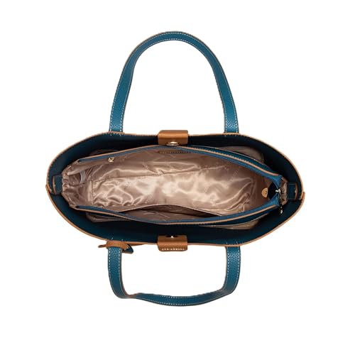 Image of CHRISBELLA Stylish Tote Handbag for Women & Girls - Ladies Faux Leather Shoulder Bag Purse with Top Handles
