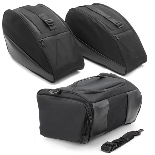 Bolsas laterales negras para equipaje BMW K1600 B Grand America con forro interior de sillín 1