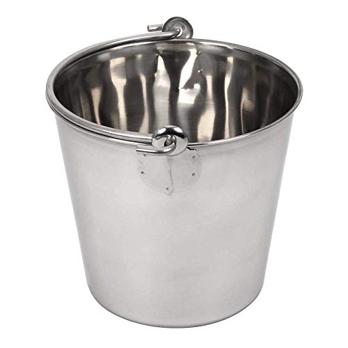 Lindy's Stainless Steel Pail, 6 Quarts, Silver #TOP5