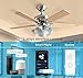 QIACHIP Upgraded WiFi Universal Ceiling Fan Light Remote Control Kit with Mute, Timing Function, Wireless APP Controllor Compatible for Alexa 2 Pack